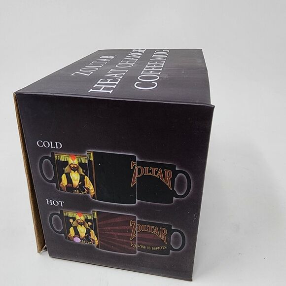 Zoltar Mug Color Changing Your Wish Is Granted Ceramic Coffee Cup NIB - Picture 6 of 10
